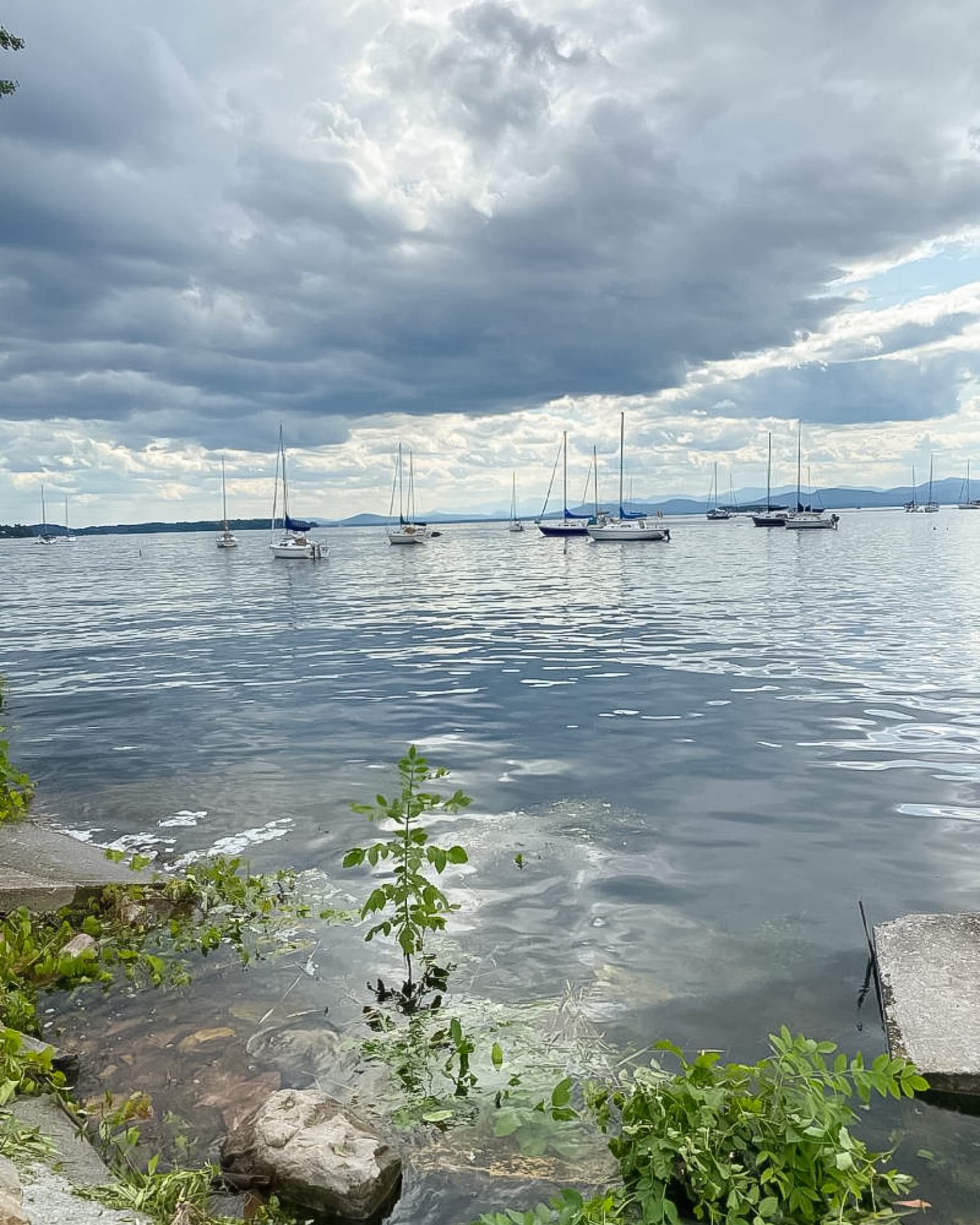 Moody Sky Lake Image
